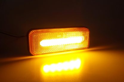 ΦΩΣ ΟΓΚΟΥ ΦΟΡΤΗΓΟΥ LED ΠΟΡΤΟΚΑΛΙ 10-30V 124x49x22mm ΑΔΙΑΒΡΟΧΟ OM-02-O AMIO 1ΤΕΜ.