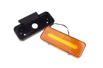 ΦΩΣ ΟΓΚΟΥ ΦΟΡΤΗΓΟΥ LED ΠΟΡΤΟΚΑΛΙ 10-30V 124x49x22mm ΑΔΙΑΒΡΟΧΟ OM-02-O AMIO 1ΤΕΜ.