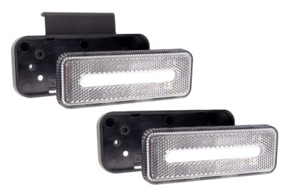 ΦΩΣ ΟΓΚΟΥ ΦΟΡΤΗΓΟΥ LED ΛΕΥΚΟ 10-30V 124x49x22mm ΑΔΙΑΒΡΟΧΟ OM-02-W AMIO 1ΤΕΜ.