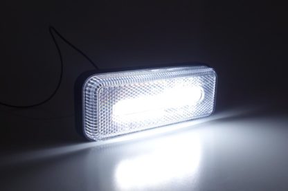 ΦΩΣ ΟΓΚΟΥ ΦΟΡΤΗΓΟΥ LED ΛΕΥΚΟ 10-30V 124x49x22mm ΑΔΙΑΒΡΟΧΟ OM-02-W AMIO 1ΤΕΜ.