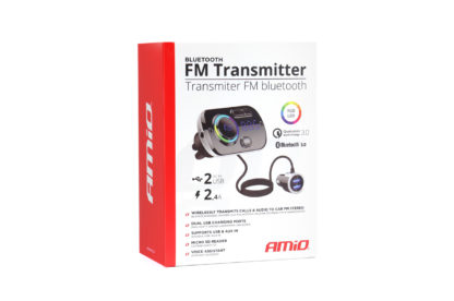 FM TRANSMITTER ΑΝΑΠΤΗΡΑ BT-03 QC 3.0 BLUETOOTH ΜΕ ΦΟΡΤΙΣΤΗ USB 2,4A