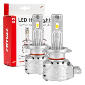 ΛΑΜΠΕΣ LED H7/Η18 10-16V 72W 6.500K 7920lm CANBUS (ΑΝΕΜΙΣΤΗΡΑΚΙ) X2 SERIES AMIO – 2ΤΕΜ.