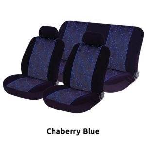 Καλύμματα ΣΕΤ Universal με Αποσπώμενο Κεφαλάρι (Βελούδο) JACQUARD 6 τμχ – Chaberry Blue