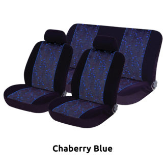 Καλύμματα ΣΕΤ Universal με Αποσπώμενο Κεφαλάρι (Βελούδο) JACQUARD 6 τμχ - Chaberry Blue