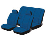 Καλύμματα ΣΕΤ Universal με Αποσπώμενο Κεφαλάρι (Πετσετέ/Βαμβάκι) 6 τμχ - ΜΠΛΕ