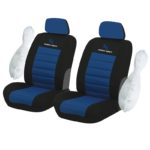 Καλύμματα Μπροστινά ΣΕΤ Universal με Αποσπώμενο Κεφαλάρι (Ύφασμα) SPORT SERIES 2 τμχ - ΜΑΥΡΟ/ΜΠΛΕ
