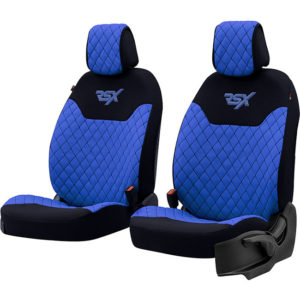Ημικαλύμματα Καθισμάτων Αυτοκινήτου Otom RSX Sport  Ύφασμα Κεντητό Καπιτονέ Μπλε – Μαύρο RSXL-105 2 Τεμάχια