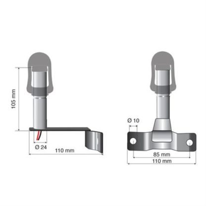 Βάση Στήριξης Φάρου FIX-7 85mm