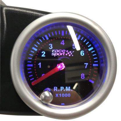 ΣΤΡΟΦΟΜΕΤΡΟ RACE SPORT RFLX544 MIRROR LOOK 7 COLOUR 12V