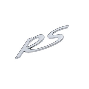 Αυτοκόλλητο Σήμα Χρωμίου 3D "RS" 11×4.5cm 1Τμχ
