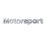Αυτοκόλλητο Σήμα Χρωμίου 3D "MOTORSPORT" 14.8x2cm 1Τμχ