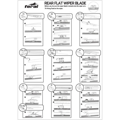 Υαλοκαθαριστήρας Feral Silenttech Για Το Πίσω Παρμπρίζ 10'' / 25cm 1Τμχ