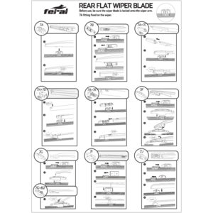Υαλοκαθαριστήρας Feral Silenttech Για Το Πίσω Παρμπρίζ 13'' / 33cm 1 Τεμάχιο