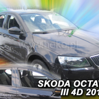SKODA OCTAVIA III 5D LTB 2013+ ΣΕΤ ΑΝΕΜΟΘΡΑΥΣΤΕΣ ΑΥΤΟΚΙΝΗΤΟΥ ΑΠΟ ΕΥΚΑΜΠΤΟ ΦΙΜΕ ΠΛΑΣΤΙΚΟ HEKO - 4 ΤΕΜ.