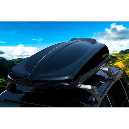 Μπαγκαζιέρα Οροφής Αυτοκινήτου Free 420lt Μαύρη Γυαλιστερή Με Διπλό Άνοιγμα Και Τοποθέτηση Quick Fix