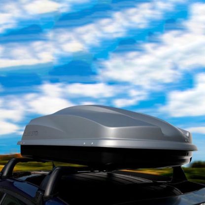 Μπαγκαζιέρα Οροφής Αυτοκινήτου Cube 370lt Μαύρη Matte Με Μονό Άνοιγμα