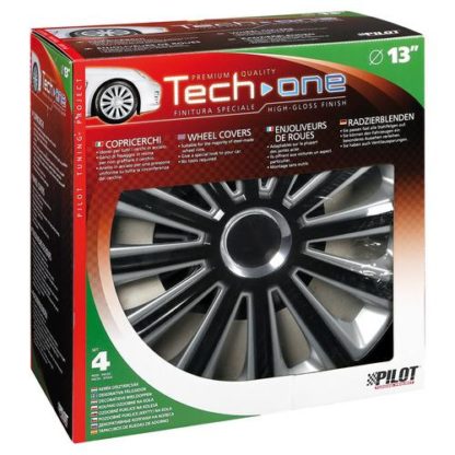 ΤΑΣΙΑ TREND DC RC TECH-ONE ΜΑΥΡΟ/ΑΣΗΜΙ 14'' ΣΕΤ 4 ΤΕΜ.