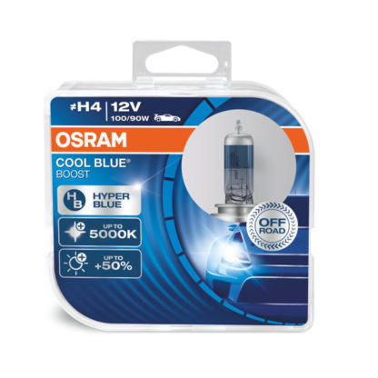 ΛΑΜΠΑ H4 COOL BLUE BOOST HYPER 100/90W 12V P43T 62193CBB-HCB OSRAM