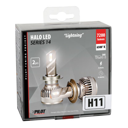 H11 9-32V PGJ19-2 6.500K 7.200lm 45W HALO LED LIGHTING SERIES 14 G-XP SPECIAL CHIPS 2ΤΕΜ. LED KIT