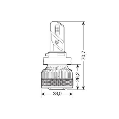 H11 9-32V PGJ19-2 6.500K 7.200lm 45W HALO LED LIGHTING SERIES 14 G-XP SPECIAL CHIPS 2ΤΕΜ. LED KIT