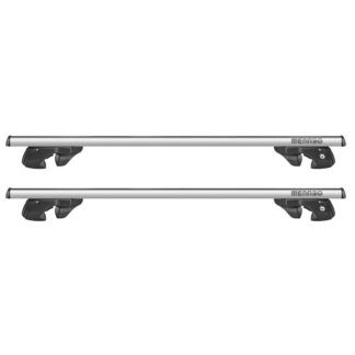 ΜΠΑΡΕΣ ΟΡΟΦΗΣ ΑΛΟΥΜΙΝΙΟΥ SHERMAN SILVER 120 cm ΣΕ ΑΣΗΜΙ ΧΡΩΜΑ ΓΙΑ ΟΡΟΦΗ ΜΕ RAISED RAILS MENABO - 2 ΤΕΜ.