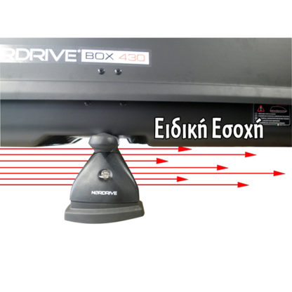 ΜΠΑΓΚΑΖΙΕΡΑ ΟΡΟΦΗΣ NORDRIVE BOX 630 LT ΑΣΗΜΙ ΧΡΩΜΑ ΜΕ ΓΥΑΛΙΣΤΕΡΗ ΥΦΗ - 1 ΤΕΜ.