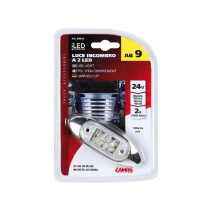 ΛΕΥΚΟ ΦΩΣ 24V ΜΕ 2 LED