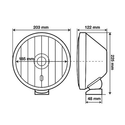 ΠΡΟΒΟΛΕΑΣ X-TRE 12/24V H1 55W+T4W