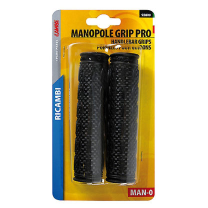 ΧΕΙΡΟΛΑΒΕΣ ΠΟΔΗΛΑΤΟΥ 125+125mm 22mm ΜΑΥΡΑ GRIP-PRO MAN-0 2ΤΕΜ