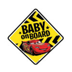 BABY ON BOARD ΕΝΔΕΙΞΗ MCQUEEN CARS ΑΜΙΟ - 1 ΤΕΜ.