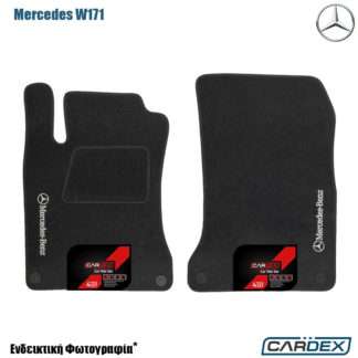 Πατάκια Αυτοκινήτου Mercedes SLK-Class W171 2004-2011 Μαρκέ μοκέτα Eco-Line 2τμχ της Cardex