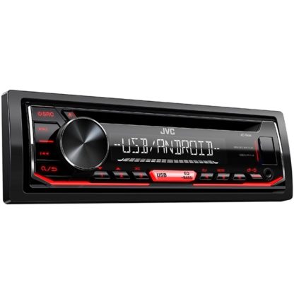 JVC RADIO CD MP3 USB AUX ΚΟΚΚΙΝΟ ΦΩΤΙΣΜΟ ΣΥΜΒΑΤΟ ΜΕ ANDROID