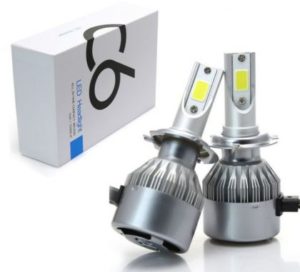 Led λάμπες 9004 / 9007 για μεσαία και μεγάλα φώτα 7600 lumen , 36 Watt – COB 6000K – 2τμχ.