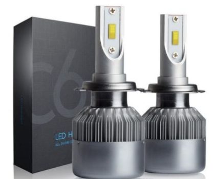 Led λάμπες Η7 για μεσαία ή μεγάλα φώτα 7600 lumen , 36 Watt 6000K - 2τμχ.