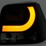 Πίσω φανάρια led lightbar design για Vw Golf IV - μαύρα - σετ 2τμχ.