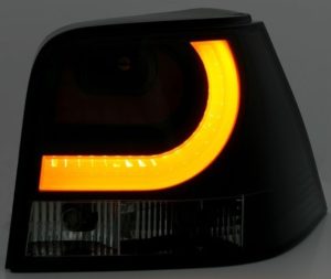 Πίσω φανάρια led lightbar design για Vw Golf IV – μαύρα – σετ 2τμχ.