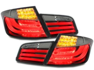 Πίσω φανάρια με led φλας για BMW F10 (2010+) – φιμέ – σετ 2τμχ.