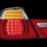 Πίσω φανάρια led για BMW E46 cabrio (1999-2003) - chrome - σετ 2τμχ.