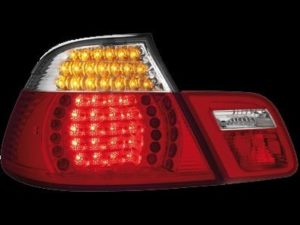 Πίσω φανάρια led για BMW E46 cabrio (1999-2003) – chrome – σετ 2τμχ.