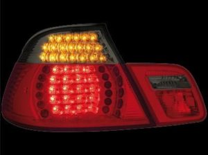 Πίσω φανάρια led για BMW E46 cabrio (1999-2007) – φιμέ φλας – σετ 2τμχ.