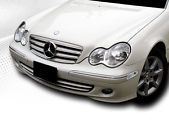 Μάσκα για Mercedes  C203 coupe(2000-2007) – 4 γρίλιες χρωμίου