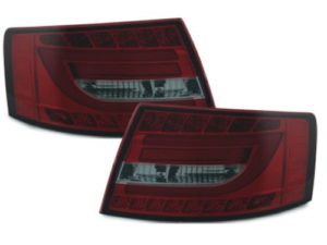 Πίσω φανάρια led για Audi A6 4F sedan (2004-2008) – lightbar design με φιμέ φλας – σετ 2τμχ.