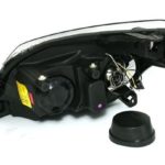 Φανάρια εμπρός angel eyes για Opel Astra H (2004-2009) - chrome , με λάμπες (Η1) - σετ 2τμχ.