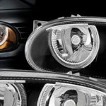 Φανάρια εμπρός angel eyes για Vw Golf 3 R32 design - μαύρα , χωρίς λάμπες (Η7) - σετ 2τμχ.