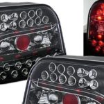 Πίσω φανάρια led για Vw Golf IV - black - σετ 2τμχ.