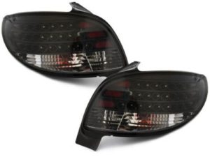 Πίσω φανάρια led για Peugeot 206 – black – σετ 2τμχ.