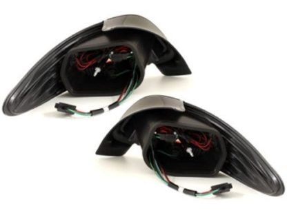 Πίσω φανάρια led για Peugeot 206 - black - σετ 2τμχ.