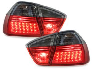 Πίσω φανάρια led για BMW E90 sedan (2005-2008) – φιμέ φλας – σετ 2τμχ.