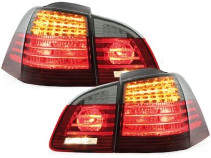 Πίσω φανάρια led για BMW E61 (2003-2007) - led φλας φιμέ - σετ 2τμχ.