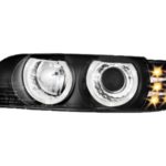 Φανάρια εμπρός angel eyes για BMW E39 (1995-2000) - black , χωρίς λάμπες (Η7) - σετ 2τμχ.